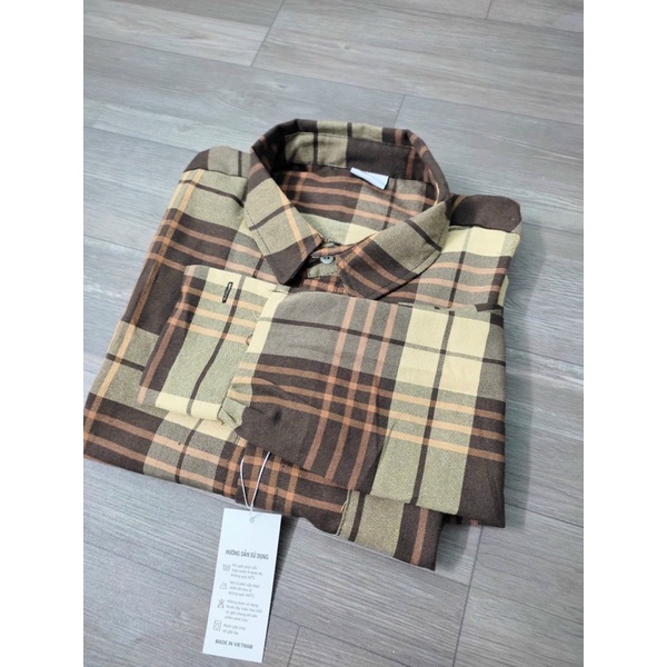 [rẻ vô địch]áo sơ mi sọc caro cổ bẽ from chuẩn phối quần jean và quần tây cực đẹp