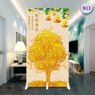 Vách ngăn phòng khách Lối vào gấp đi Nhà giàu Cửu ngư Trung Quốc và Fu Rèm màn chắn giá đặc biệt <