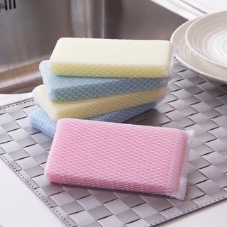 Set 5 miếng xốp rửa bát bọc lưới (mẫu mới).