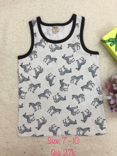 Áo ba lỗ trẻ em 8-25kg