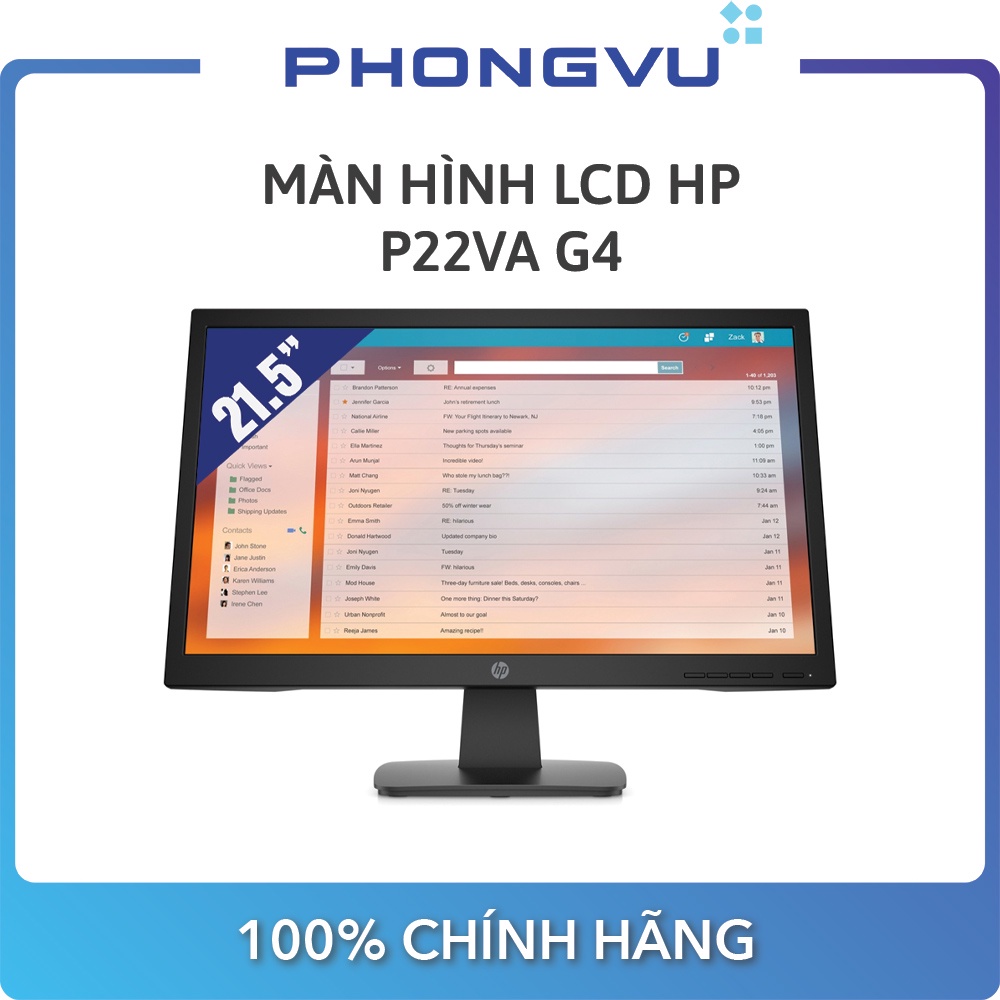 Màn hình LCD HP P22va G4 (1920 x 1080/VA/60Hz/7 ms) - Bảo hành 36 tháng