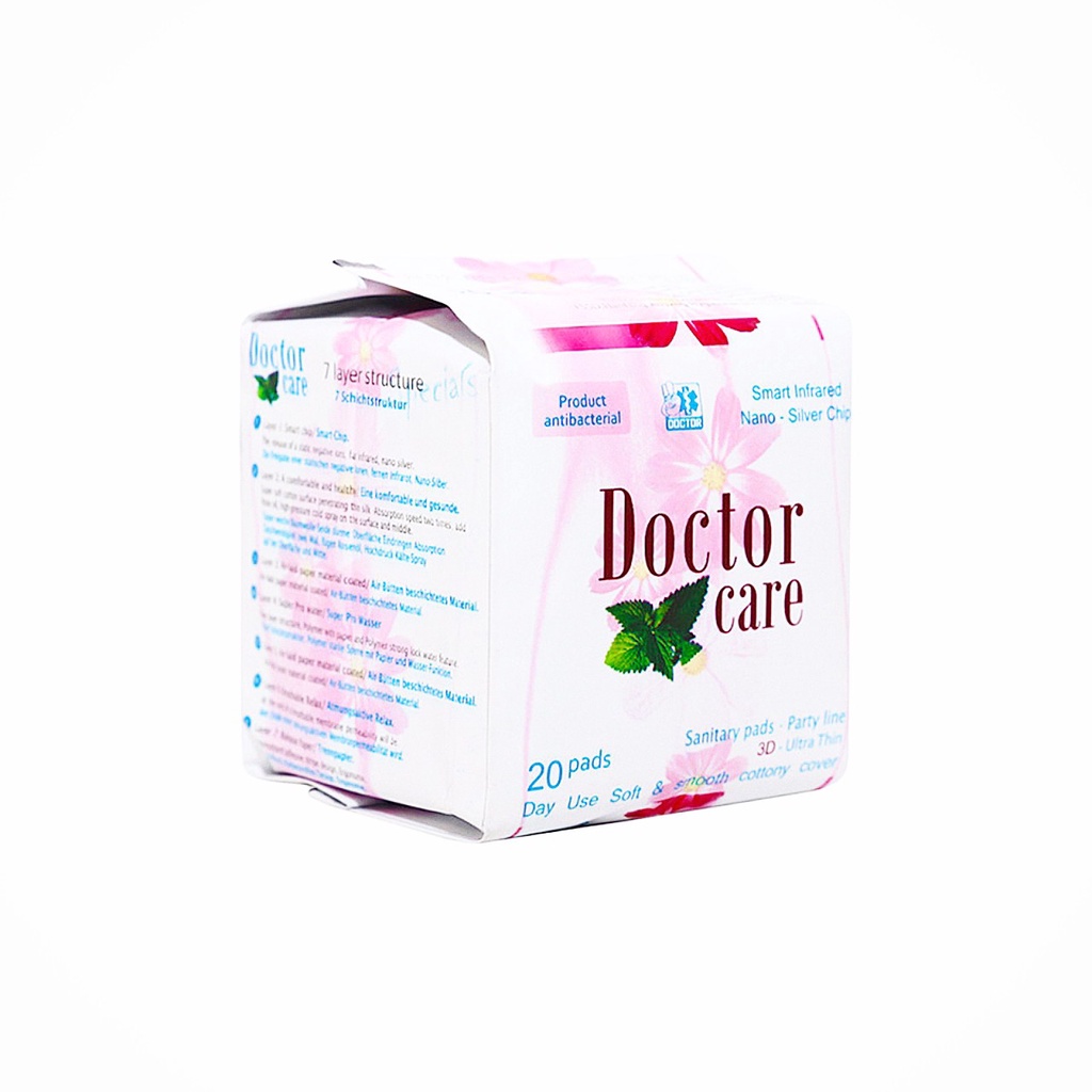 Băng vệ sinh thảo dược Doctor care. Siêu mỏng, siêu thấm, siêu chống tràn (Hàng chính hãng)- Khánh Chi pharma