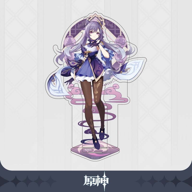 Mô hình nhân vật KEQING mica standee GENSHIN IMPACT anime chibi trang trí trưng bày nhiều mẫu