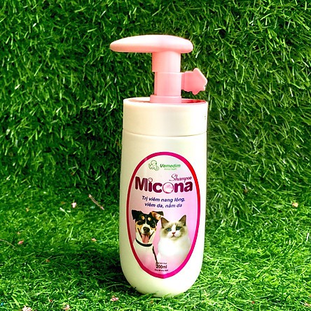 Sữa Tắm Đặc Trị Viêm Nang Lông Viêm Da Nấm Da Cho Chó Mèo Micona Vemedim 200ml