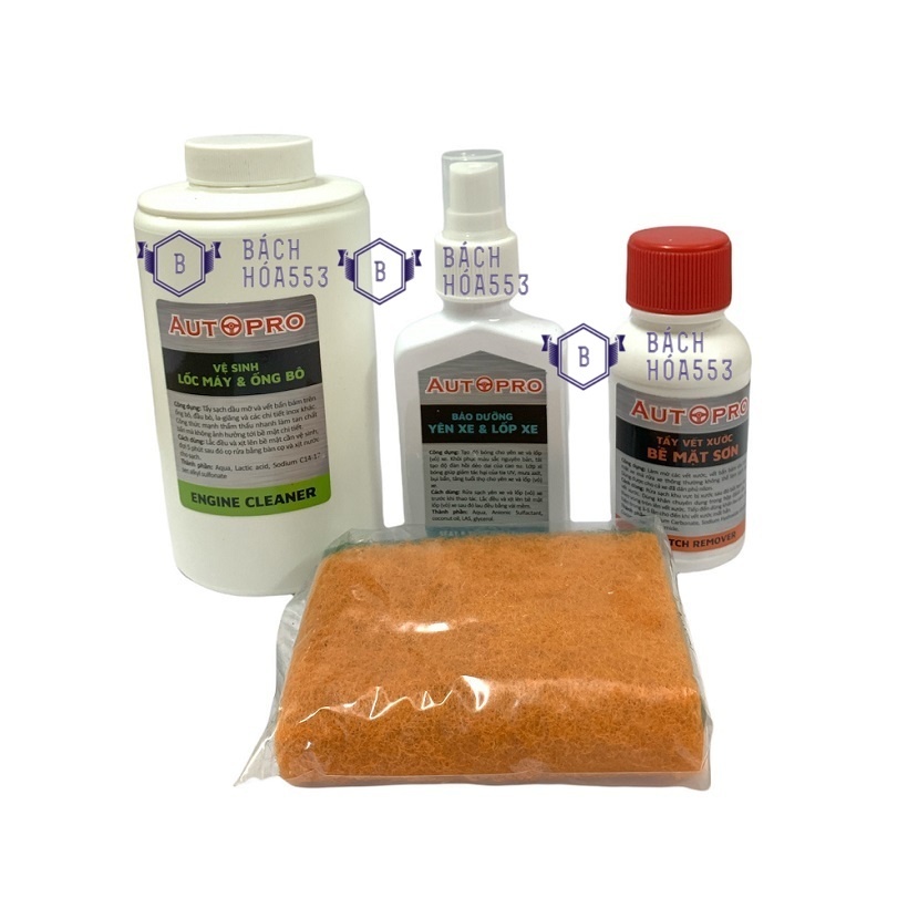 Bộ sản phẩm bảo dưỡng xe máy 3 trong1 AutoPro Hando