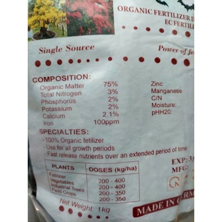 phân dơi viên nén nguyên chất gói 1000gr