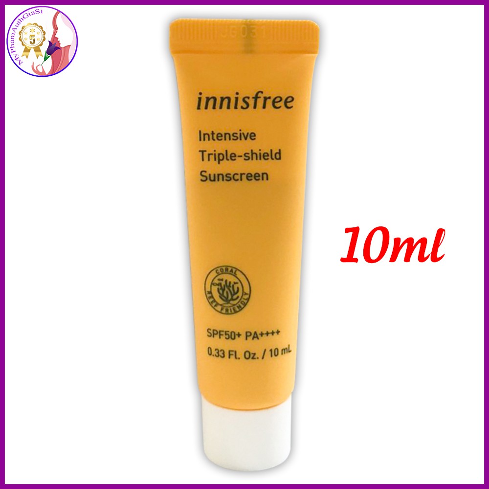 Kem chống nắng innisfree triple shield spf 50+ minisize 10ml