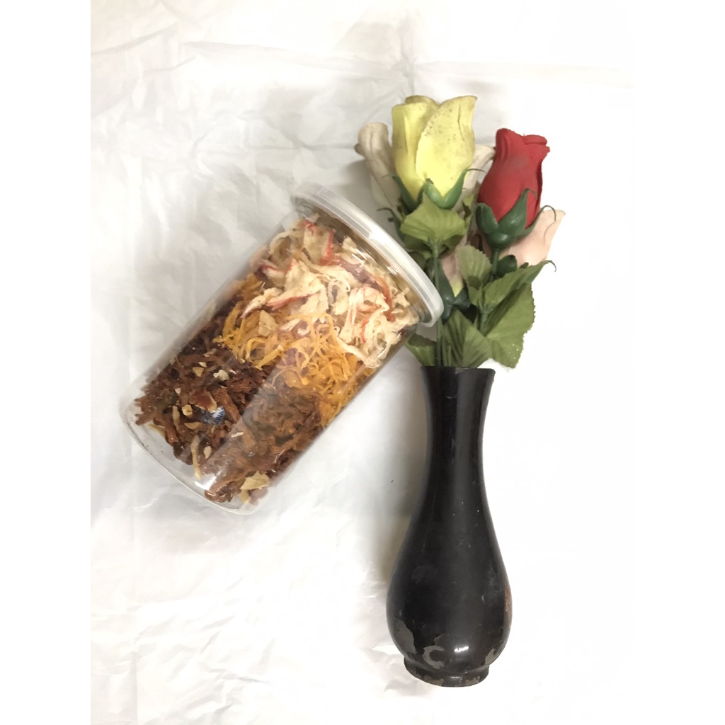 Khô mix 3 vị heo mực gà loại hộp 200g shop 3AE đồ ăn vặt Hà Nội ngon bổ rẻ | BigBuy360 - bigbuy360.vn