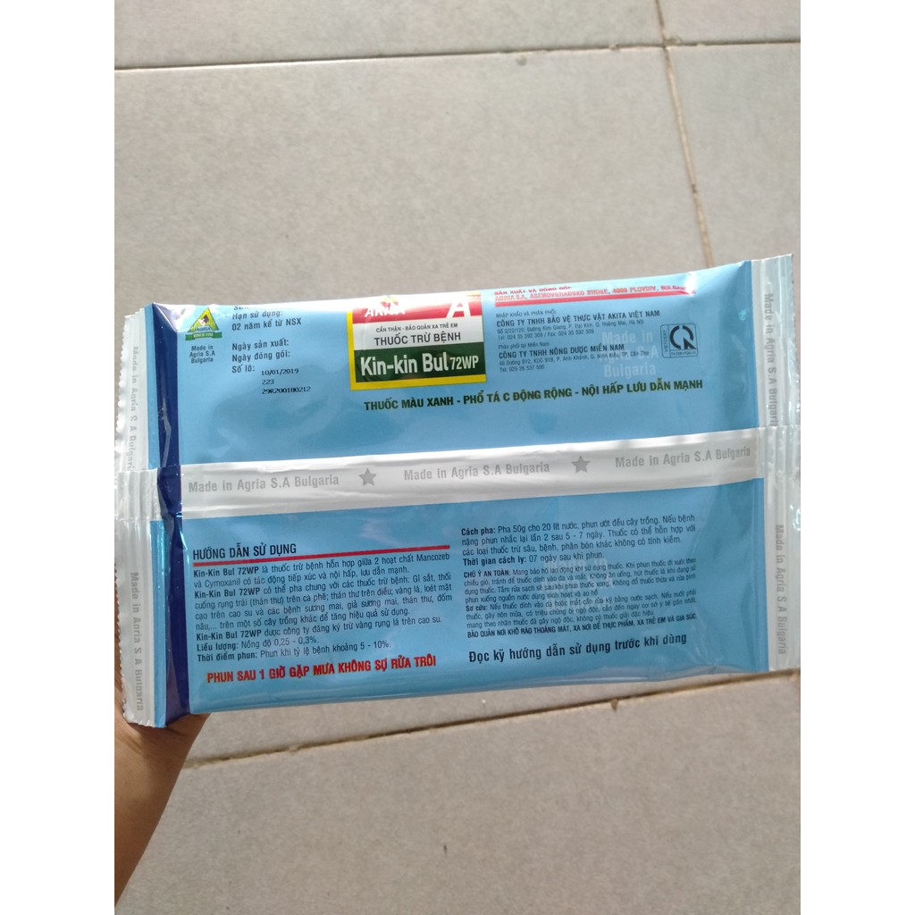 Thuốc trừ bệnh cao cấp Kin-kin bul 72wp 100g