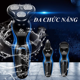 Máy Vệ Sinh Cá Nhân 3 Trong 1 Cắt Tóc Cạo Râu Tỉa Lông Mũi Cạo Thông Minh, Có Cổng Sạc VT042