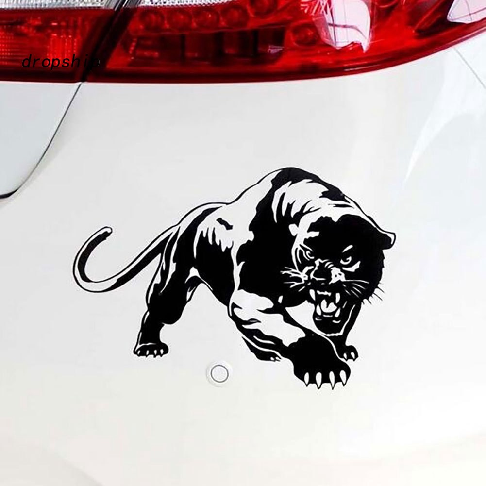 Decal hình con báo dp dán trang trí thân xe & cửa sổ oto