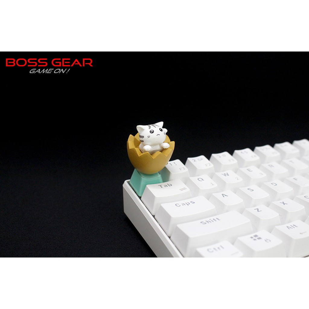 Keycap lẻ hình Mèo Con trong trứng siêu dễ thương Keycap Artisan