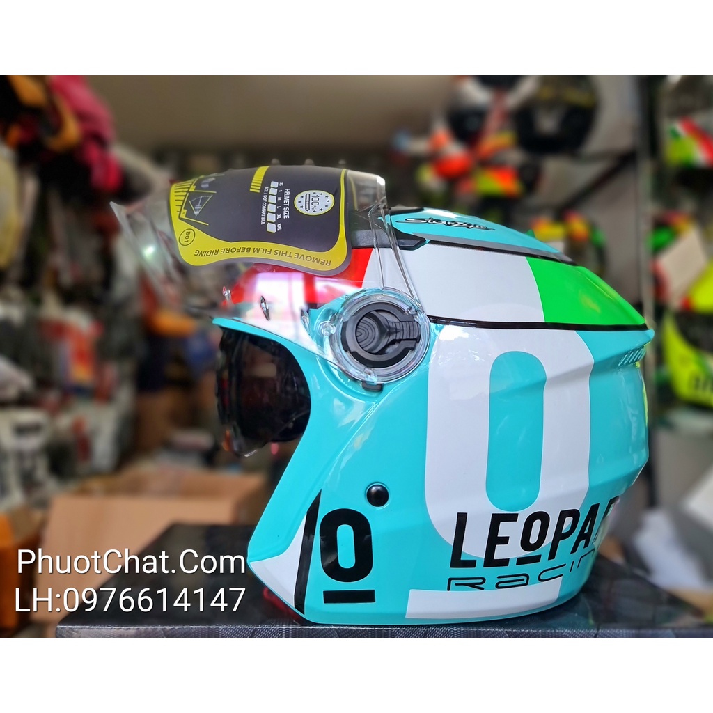 Nón bảo hiểm 3/4 2 kính M268 chính hãng cao cấp nhiều mẫu