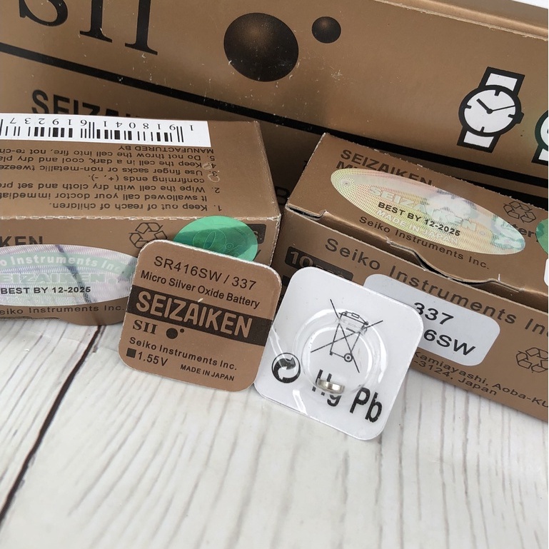 Viên Pin Đồng Hồ SR416SW SR416 416 337 Seizaiken Nhật