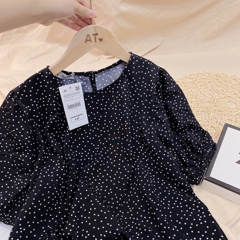 VÁY SUÔNG NỮ CHẤM BI PHỐI VON TẦNG | BigBuy360 - bigbuy360.vn