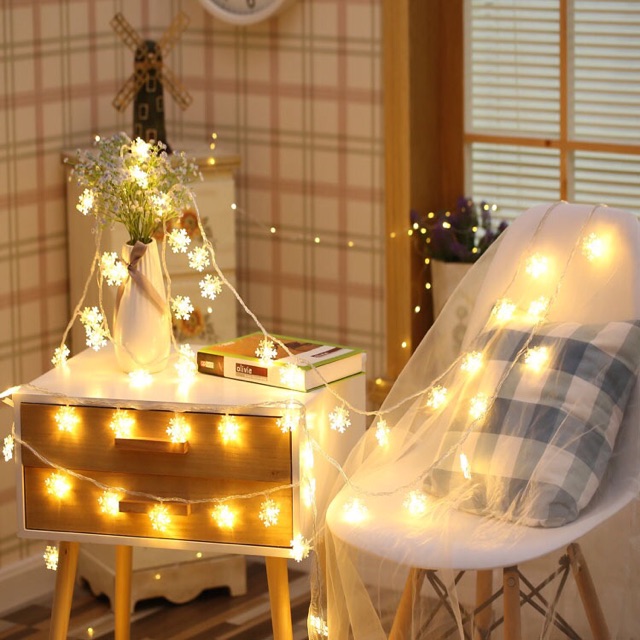 Đèn led- dây đèn led bông tuyết