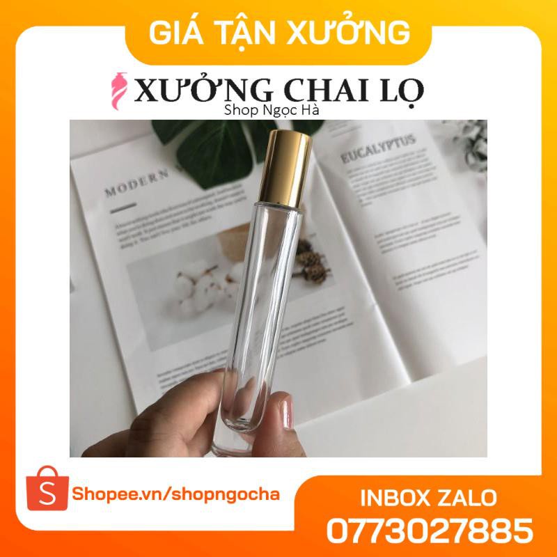 Lọ Chiết Nước Hoa ❤ GIÁ TỐT NHẤT ❤ Lọ chiết nước hoa Tròn 10ml cao dày đựng dầu thơm , phụ kiện du lịch