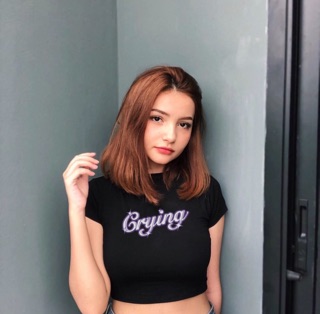 Áo croptop Crying form ôm body