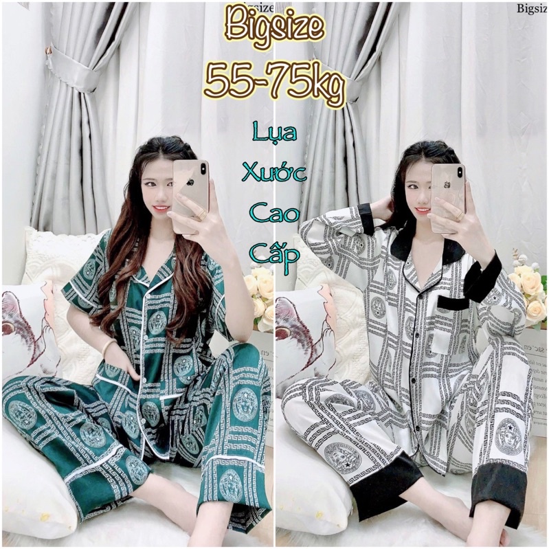 Đồ Bộ Lụa Bigsize Thiết Kế Cao Cấp - Form Chuẩn, Chất Mát