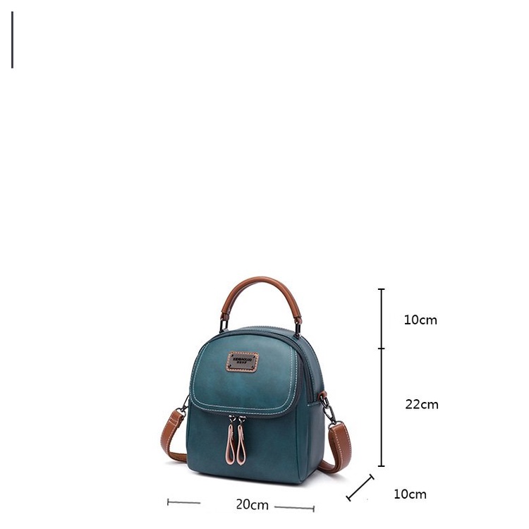 Balo mini nữ thời trang  đeo 2 kiểu nhiều ngăn BMV0435