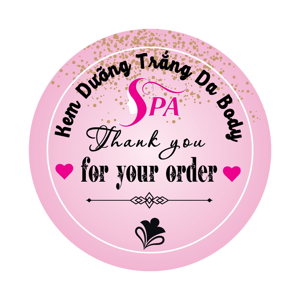 Combo 150 tem tròn 4cm ,miễn phí thiết kế theo yêu cầu