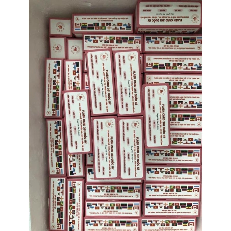 Bộ Flash Card 361 lá cờ quốc kỳ của các quốc gia vùng lãnh thổ