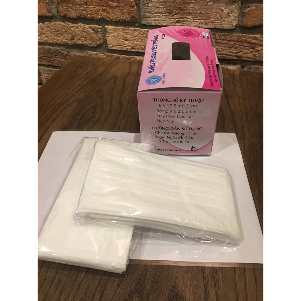 2 Khẩu trang y tế 4 lớp Việt Thắng | BigBuy360 - bigbuy360.vn