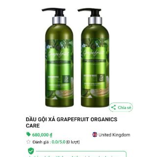 Cặp gội xả bưởi grafruit chống rụng và kích mọc tóc L2