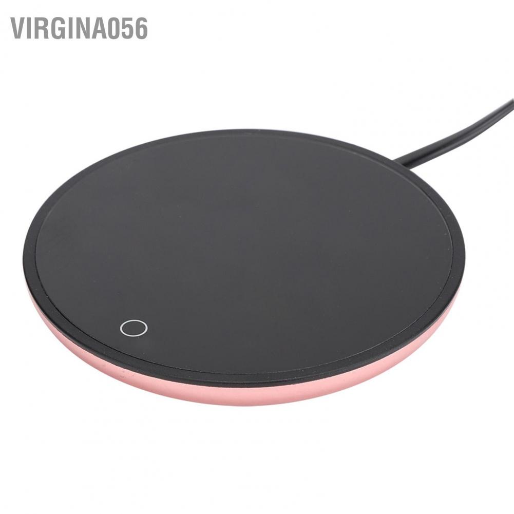 Virgina056 Electric Waterproof Touch Heating Cup Mat Warm Pad for Coffee Tea Milk