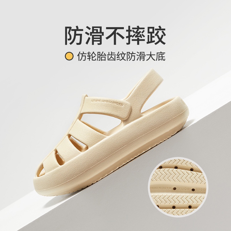 Giày Sandal Nhựa EVA Đế Dày Đục Lỗ Phong Cách Roman Cho Bé