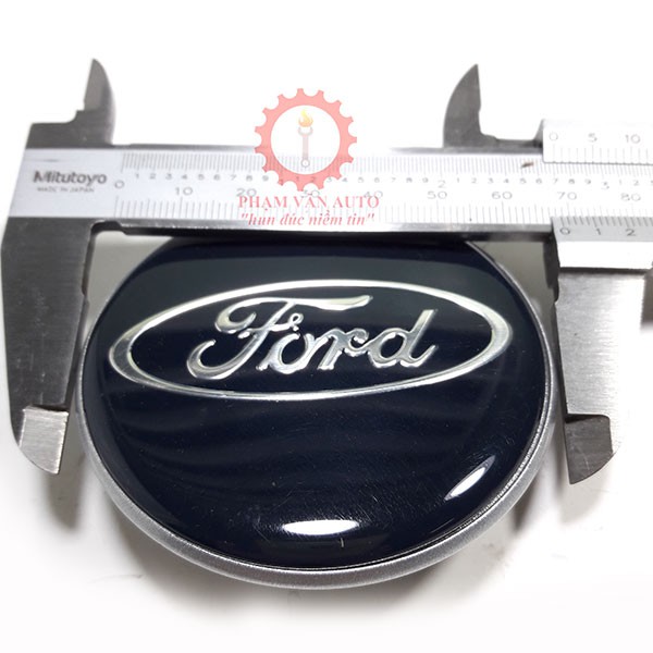Ốp Lazang đúc Ford Transit CHÍNH HÃNG đường kính 6.9cm, Logo chụp tâm bánh xe ô tô Transit mã 97BG1000AD