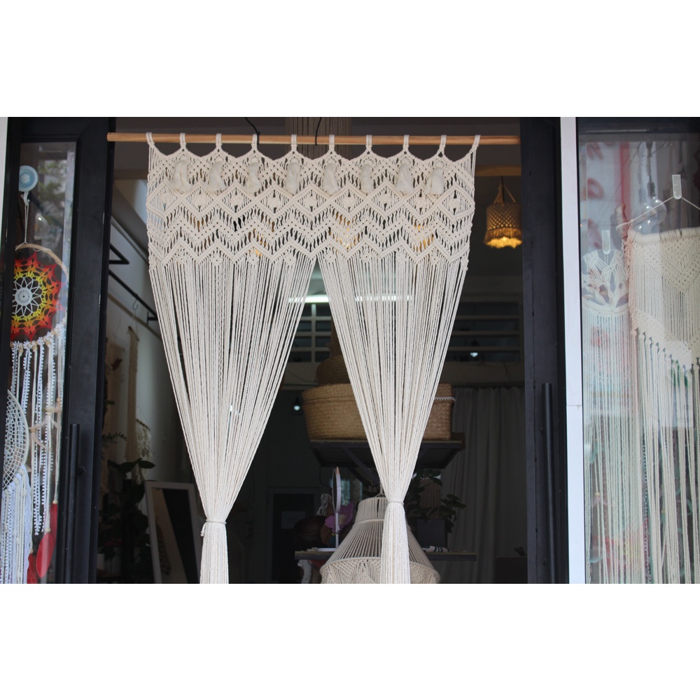Rèm cửa macrame cao 2,2m- trang trí nhà cửa, đồ decor