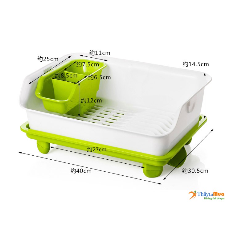 Kệ Úp Chén Đĩa 2 Tầng  Có Khay Thoát Nước [Giá Rẻ] | BigBuy360 - bigbuy360.vn