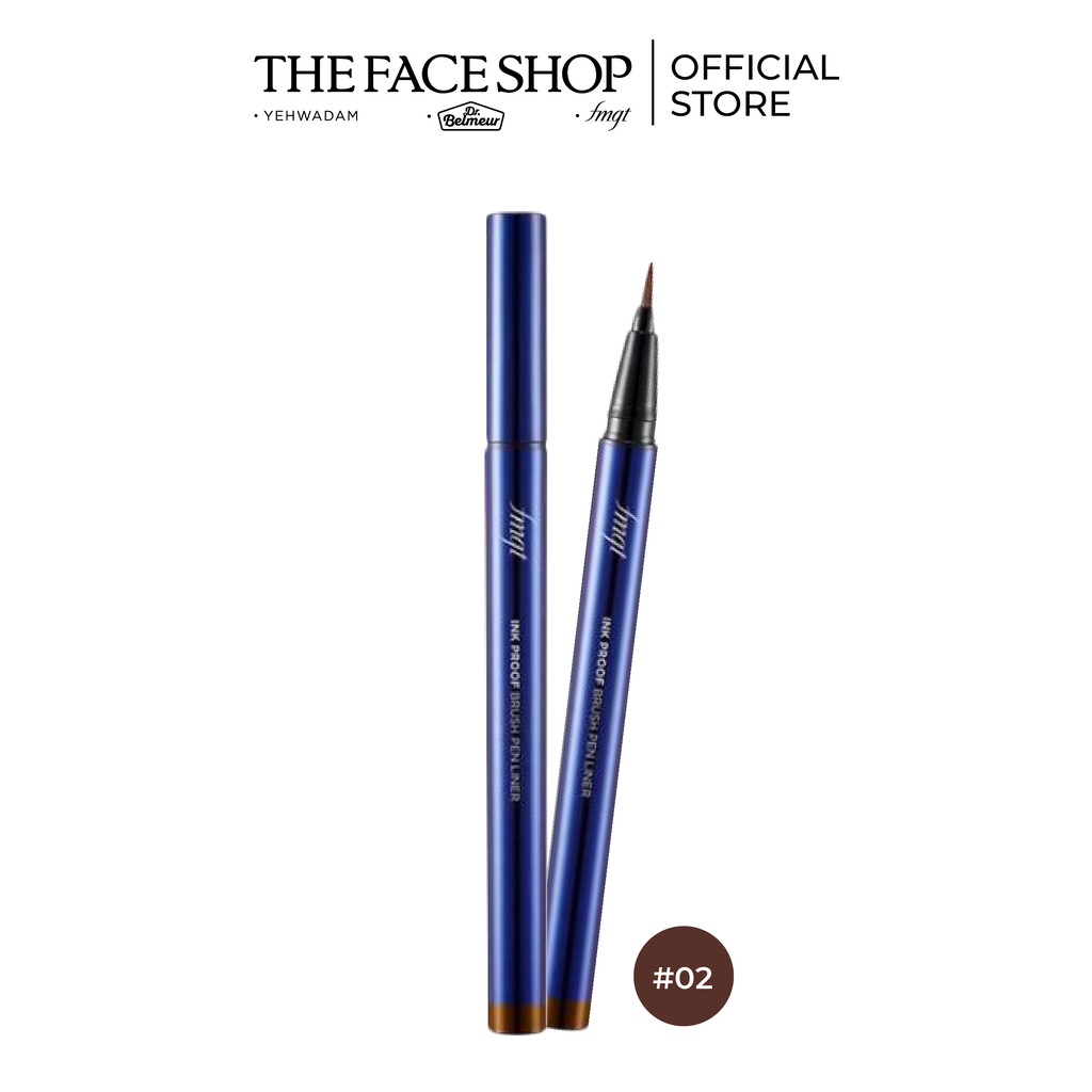 Bộ Trang Điểm Mascara 2IN1 TheFaceShop & Viền mắt dạng bút Ink Graffi Brush Pen Liner