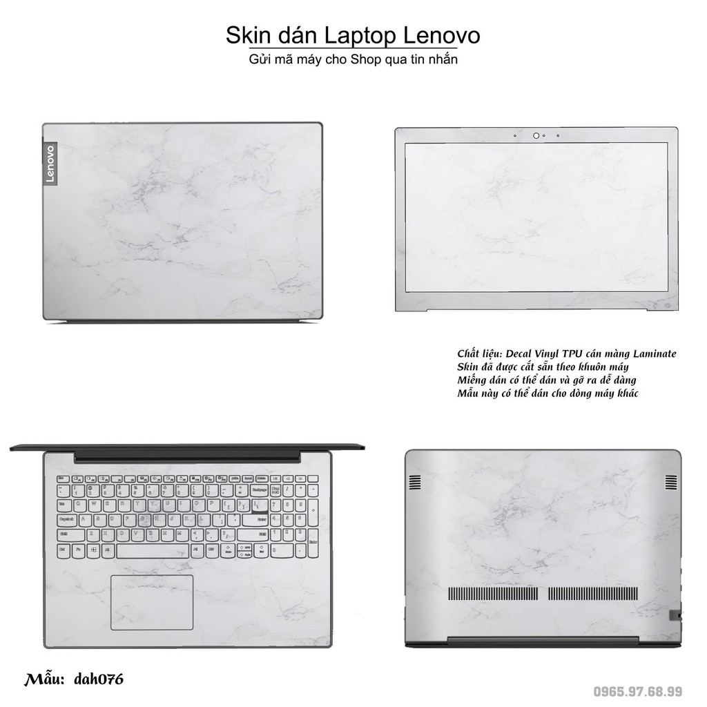 Skin dán Laptop Lenovo in hình vân đá _nhiều mẫu 2 (inbox mã máy cho Shop)