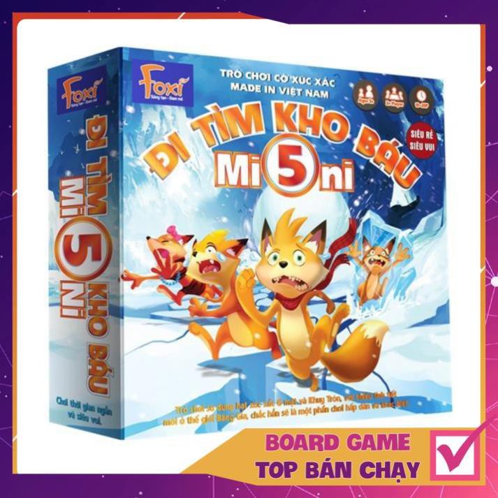 [KHÔNG HAY TRẢ TIỀN] Board game-Đi tìm kho báu mini 5 Foxi-trò chơi chiến thuật-hài hước-siêu lầy-bổ ích và lý thú