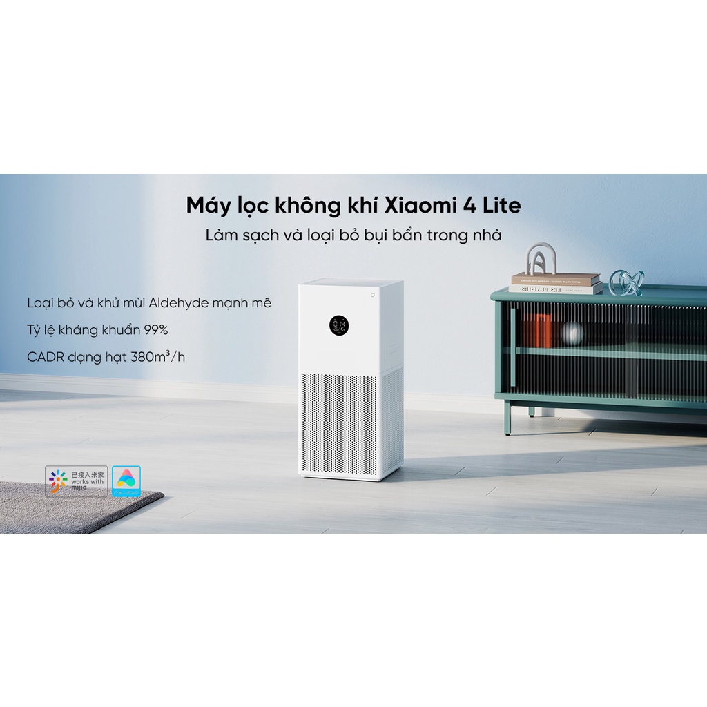 Máy lọc không khí Xiaomi Mi Air Purifier 4 Lite, 3H , 3C khử mùi, diệt khuẩn - Hàng chính hãng Mới 2022