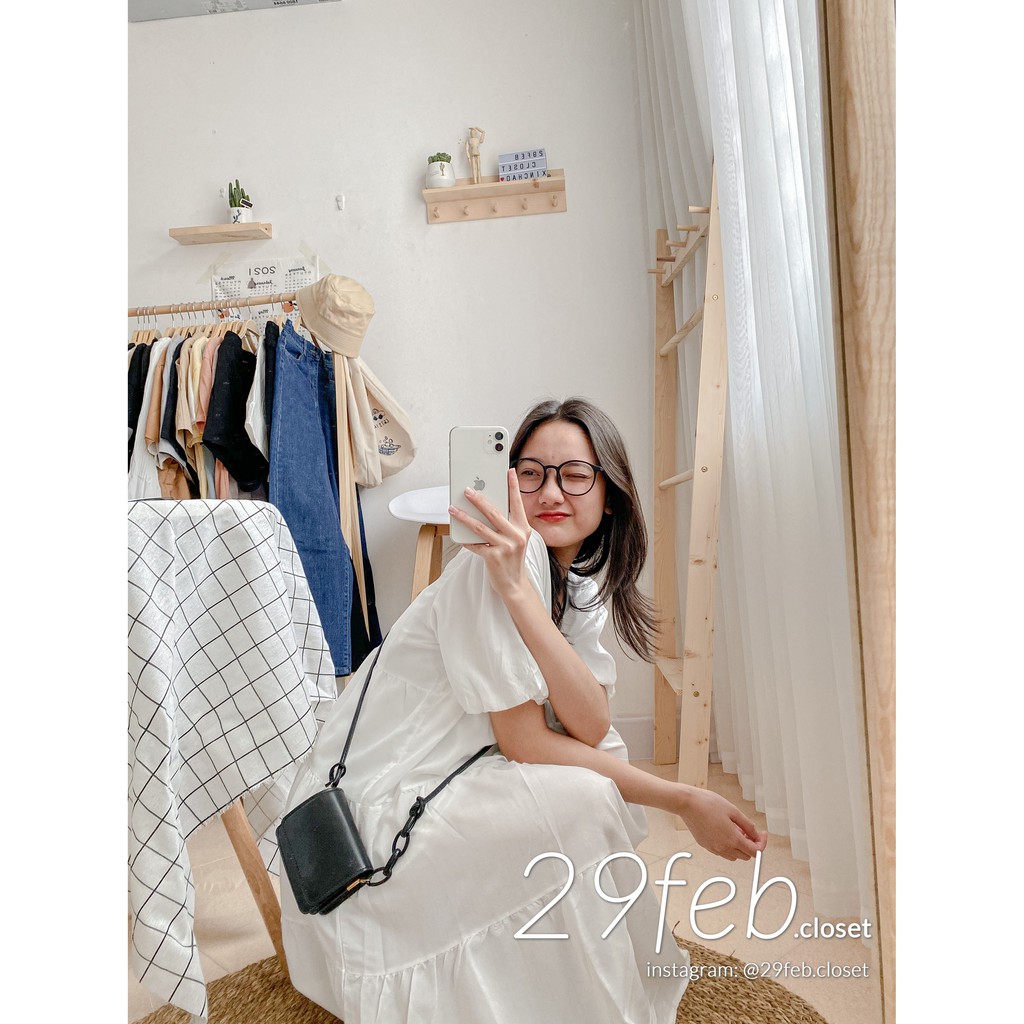 [Mã FATHANG5 giảm 10K đơn 50K] Váy babydoll voan trơn 2 lớp cổ V (Ảnh thật) | BigBuy360 - bigbuy360.vn