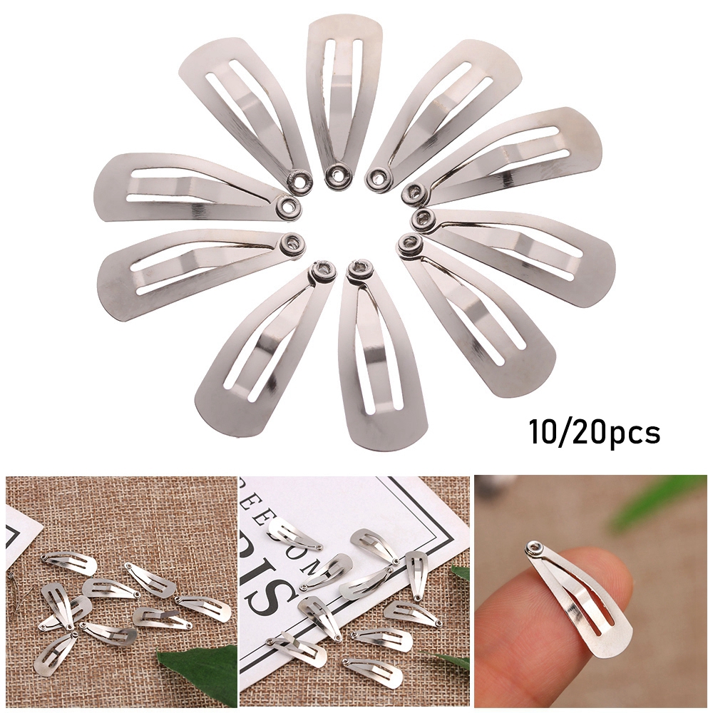 Bộ 10/20 đồ chơi kẹp tóc búp bê DIY 2cm*0.8cm chất lượng cao