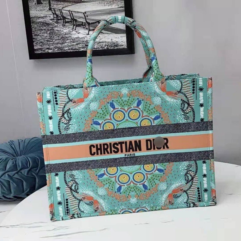 Túi xách BOOK TOTE hoạ tiết thiên nhiên màu sắc