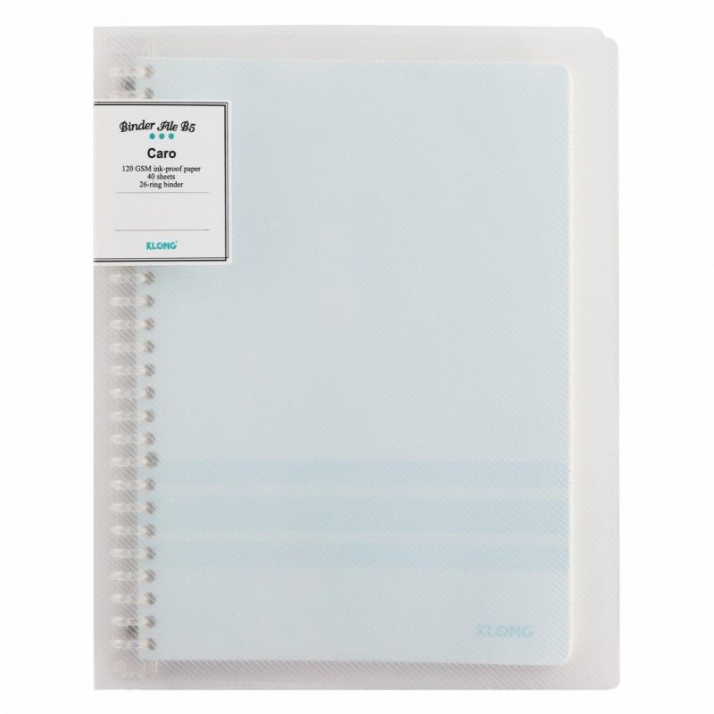 Sổ Caro file nhựa kẹp còng B5 40 tờ; MS: 544