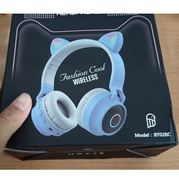 [Headphone] Tai Nghe Mèo Cute Chụp Tai Bluetooth BT28, Nghe Nhạc Chơi Game, Có Mic, Âm Bass Mạnh Căng, Pin Trâu 400mAh | BigBuy360 - bigbuy360.vn