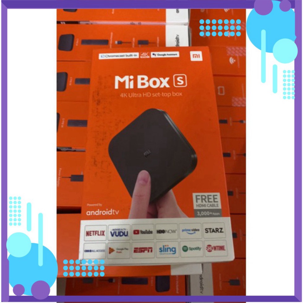 XẢ LỖ * Tivi Box Xiaomi Mi box S 4K SX 2020  Bản Quốc Tế Tiếng Việt Tìm Kiếm Giọng Nói # XẢ LỖ