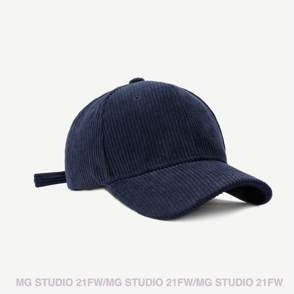 Mũ Lưỡi Trai MG STUDIO Cơ Bản Vải Nhung Kẻ 10 Màu Tùy Chọn