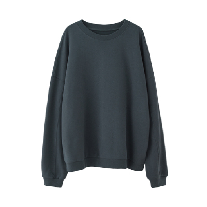 Women Korean Fashion Solid Color Round Neck Sweater High Quality New