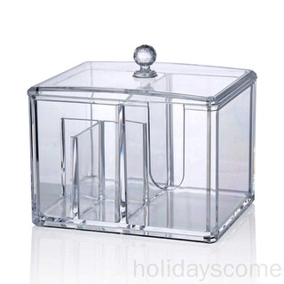 Hộp Đựng Tăm Bông / Bông Tẩy Trang Bằng Acrylic Tiện Dụng