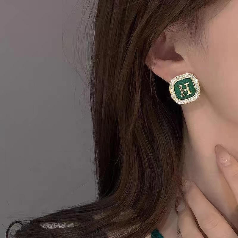 Khuyên Tai Thời Trang Hàn Quốc Hình Chữ Cái 2022 Phong Cách Hàn Quốc Dành Cho Nữ