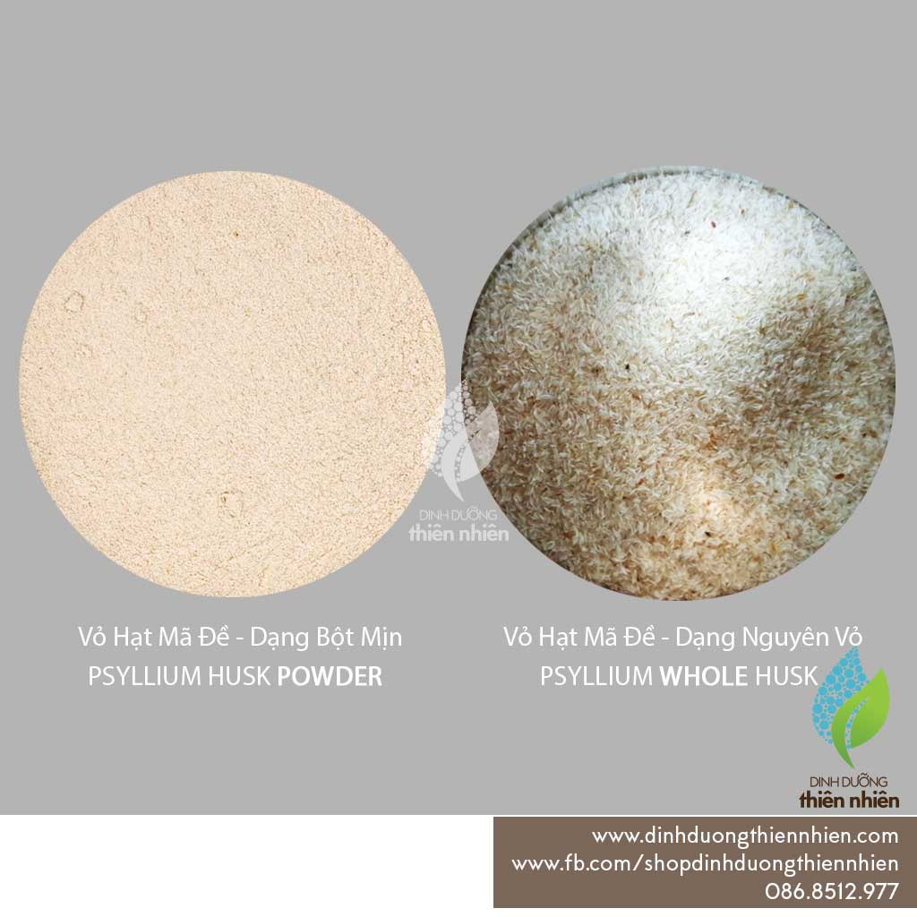 Bột Vỏ Hạt Mã Đề Terrasoul Organic Psyllium Husk Powder 100g, DẠNG BỘT MỊN