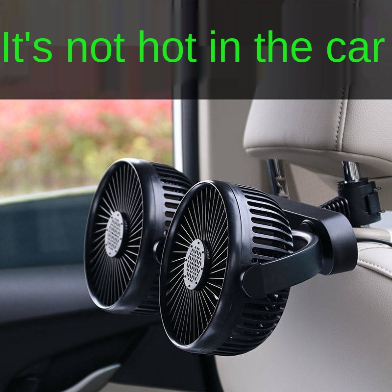 Quạt làm mát hai đầu 24v12v gắn lưng ghế sau xe hơi / xe tải