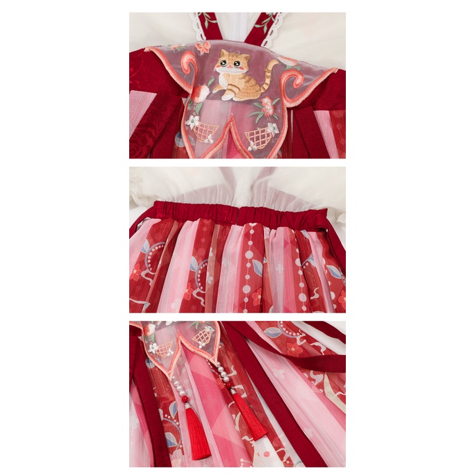 Bộ Hán Phục Thời Trang Mùa Hè 2022 Phong Cách Trung Hoa Dành Cho Bé Gái